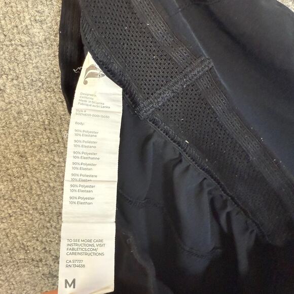 Fabletics Shorts Mens Medium Black Athletic Shorts Stretch Waist Casual - Picture 7 of 8